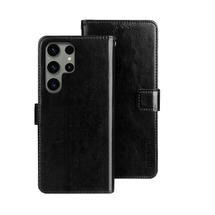 idewei Crazy Horse Texture Leather Phone Case, For Samsung Galaxy A15 5G, For Samsung Galaxy A55 5G, For Samsung Galaxy A35 5G, For Samsung Galaxy S24 Ultra 5G, For Samsung Galaxy S24+ 5G, For Samsung Galaxy S24 5G