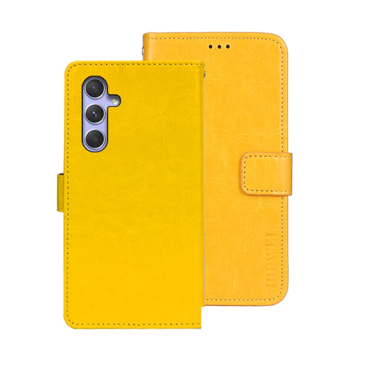 idewei Crazy Horse Texture Leather Phone Case, For Samsung Galaxy A15 5G, For Samsung Galaxy A55 5G, For Samsung Galaxy A35 5G, For Samsung Galaxy S24 Ultra 5G, For Samsung Galaxy S24+ 5G, For Samsung Galaxy S24 5G