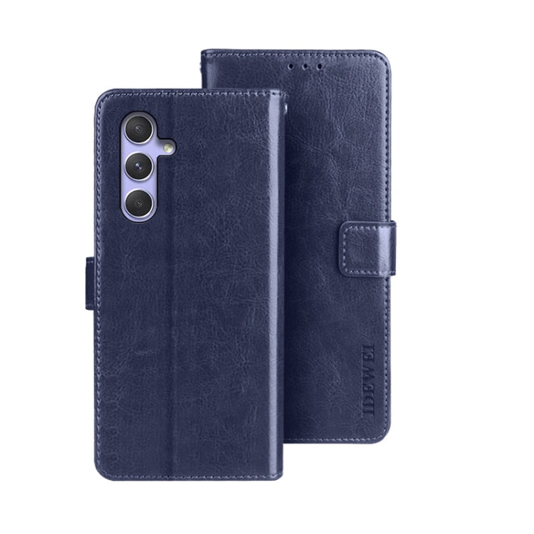 idewei Crazy Horse Texture Leather Phone Case, For Samsung Galaxy A15 5G, For Samsung Galaxy A55 5G, For Samsung Galaxy A35 5G, For Samsung Galaxy S24 Ultra 5G, For Samsung Galaxy S24+ 5G, For Samsung Galaxy S24 5G
