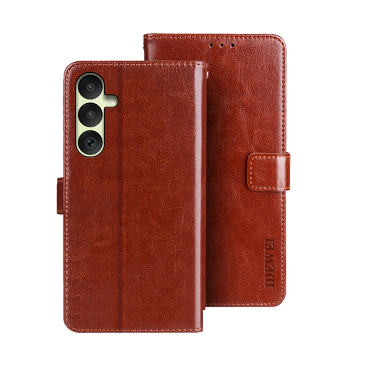 idewei Crazy Horse Texture Leather Phone Case, For Samsung Galaxy A15 5G, For Samsung Galaxy A55 5G, For Samsung Galaxy A35 5G, For Samsung Galaxy S24 Ultra 5G, For Samsung Galaxy S24+ 5G, For Samsung Galaxy S24 5G