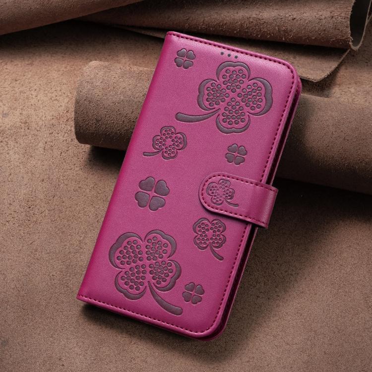 Four-leaf Embossed Leather Phone Case, For Google Pixel 11 / 11 Pro, For Google Pixel 8a, For Google Pixel 8 Pro, For Google Pixel 8, For Google Pixel 7a, For Google Pixel 7 Pro, For Google Pixel 7