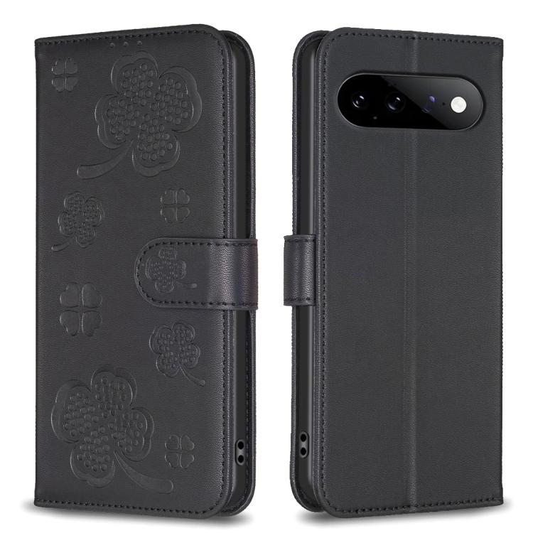 Four-leaf Embossed Leather Phone Case, For Google Pixel 11 / 11 Pro, For Google Pixel 8a, For Google Pixel 8 Pro, For Google Pixel 8, For Google Pixel 7a, For Google Pixel 7 Pro, For Google Pixel 7