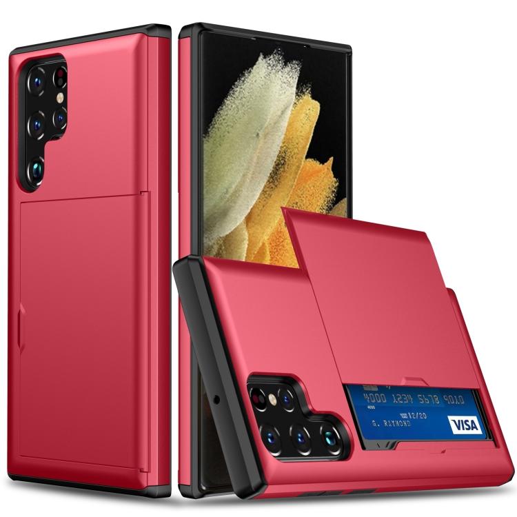 Shockproof Armor Phone Case with Card Slot, For Samsung Galaxy S25 FE 5G, For Samsung Galaxy S25 5G, For Samsung Galaxy S25+ 5G, For Samsung Galaxy S25 Ultra 5G