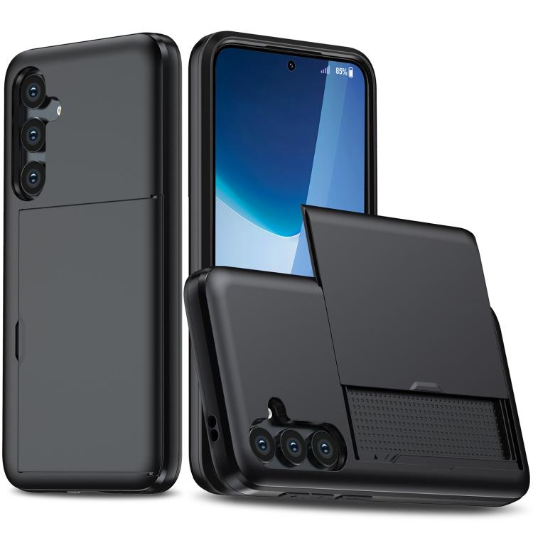 Shockproof Armor Phone Case with Card Slot, For Samsung Galaxy S25 FE 5G, For Samsung Galaxy S25 5G, For Samsung Galaxy S25+ 5G, For Samsung Galaxy S25 Ultra 5G