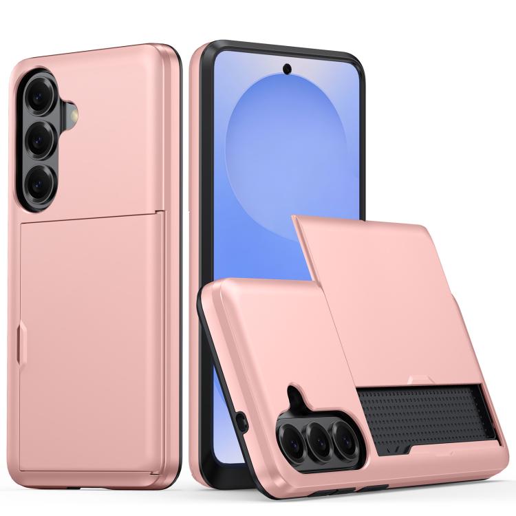 Shockproof Armor Phone Case with Card Slot, For Samsung Galaxy S26+ 5G, For Samsung Galaxy S26 Edge 5G, For Samsung Galaxy S26 Ultra 5G, For Samsung Galaxy S26 5G