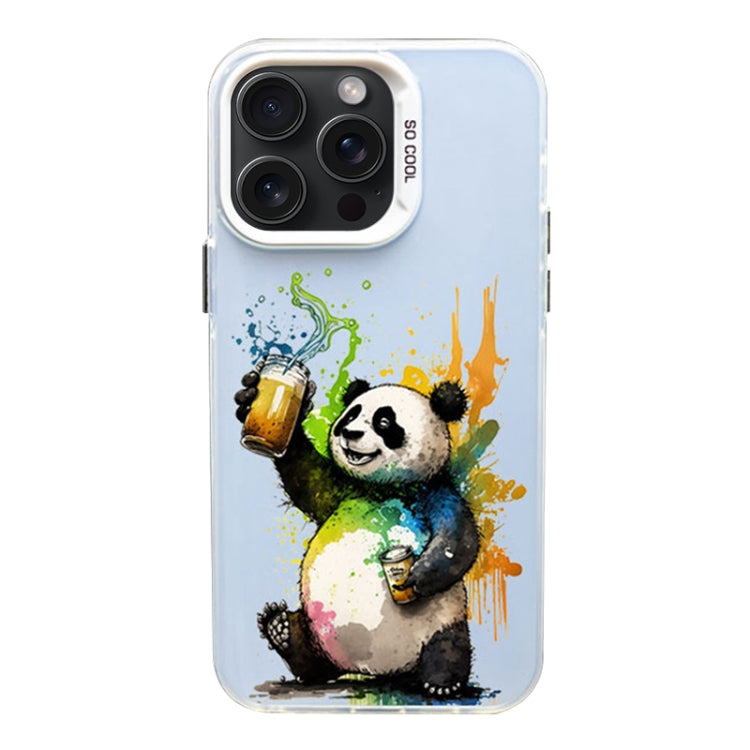Color Ink Frosted PC+TPU Phone Case, For iPhone 15 Pro Max, For iPhone 15 Pro, For iPhone 15 Plus