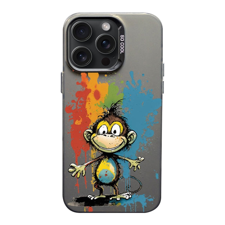 Color Ink Frosted PC+TPU Phone Case, For iPhone 15 Pro Max, For iPhone 15 Pro, For iPhone 15 Plus