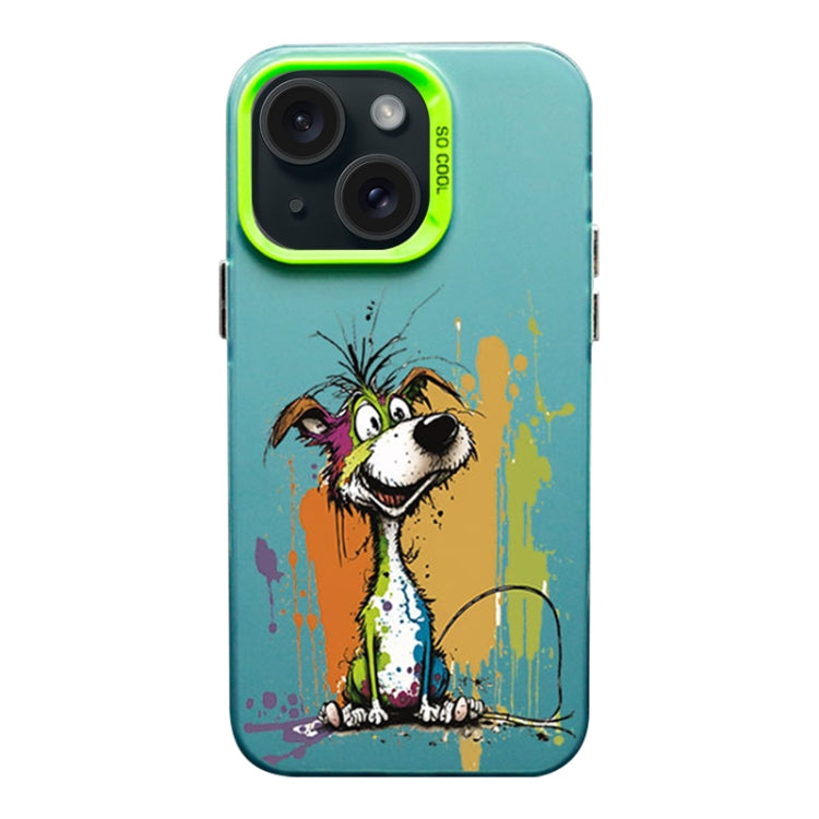 Color Ink Frosted PC+TPU Phone Case, For iPhone 15, For iPhone 14 Plus, For iPhone 14