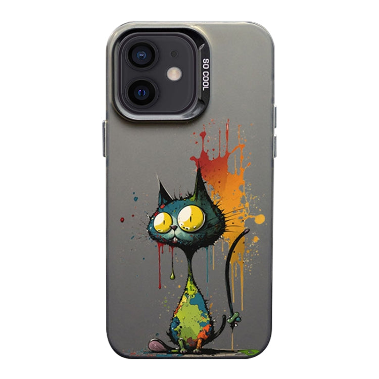 Color Ink Frosted PC+TPU Phone Case, For iPhone 13 Pro, For iPhone 13, For iPhone 12
