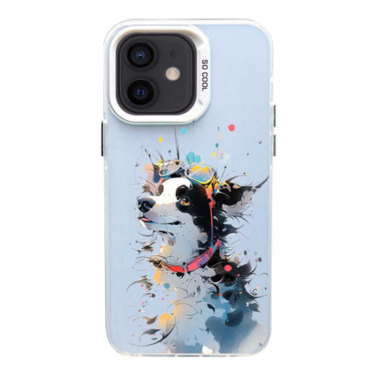 Color Ink Frosted PC+TPU Phone Case, For iPhone 13 Pro, For iPhone 13, For iPhone 12