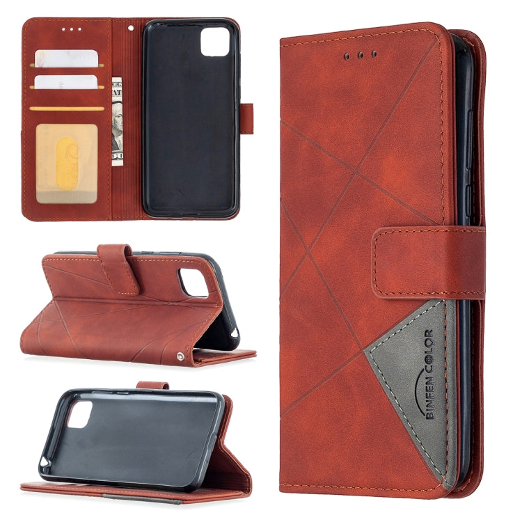 Rhombus Texture Magnetic Buckle Horizontal Flip Leather Case with Holder & Card Slots & Wallet & Photo Frame, For iPhone 11, For Huawei Y5p, For Samsung Galaxy A51