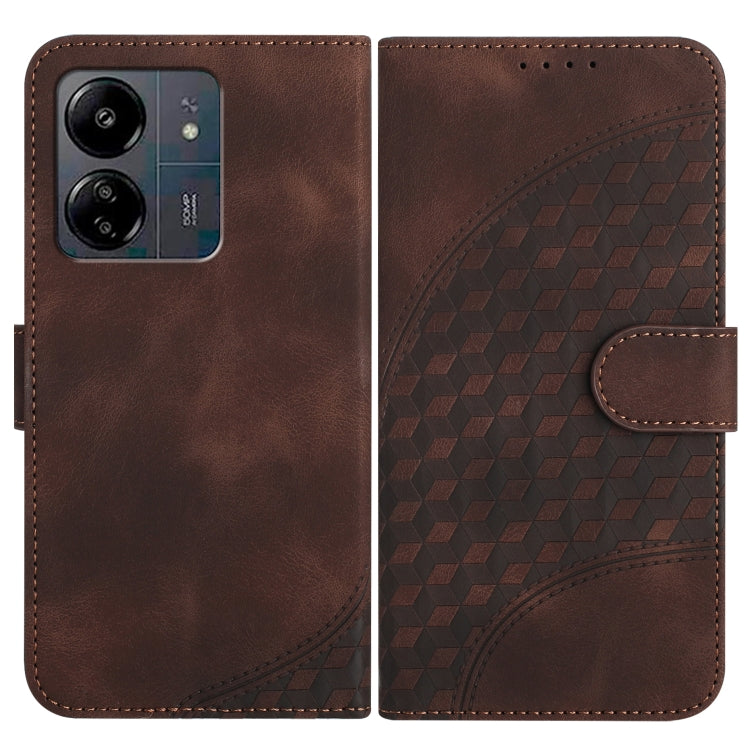 YX0060 Elephant Head Embossed Phone Leather Case with Lanyard, For Xiaomi Redmi A3, For Xiaomi Redmi Note 13 Pro 4G, For Xiaomi Redmi Note 13 4G, For Xiaomi Redmi 13C, For Xiaomi Redmi K70E, For Xiaomi 14 Pro