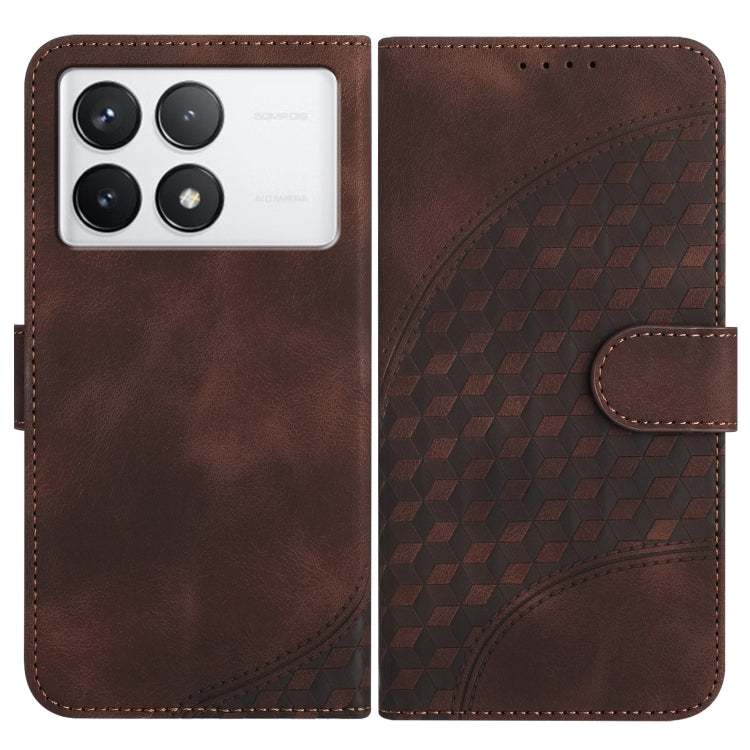 YX0060 Elephant Head Embossed Phone Leather Case with Lanyard, For Xiaomi Redmi A3, For Xiaomi Redmi Note 13 Pro 4G, For Xiaomi Redmi Note 13 4G, For Xiaomi Redmi 13C, For Xiaomi Redmi K70E, For Xiaomi 14 Pro