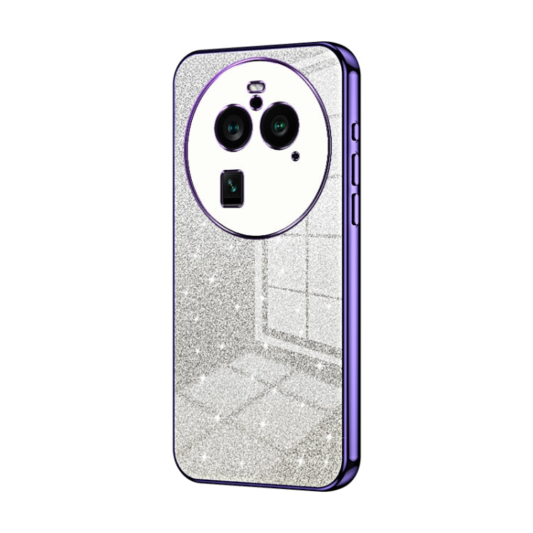 Gradient Glitter Powder Electroplated Phone Case, For OPPO Find X6 Pro, For OPPO Find X6, For OPPO Reno8 T 5G, For OPPO Reno7 Z 5G / F21 Pro 5G, For OPPO A58 5G / A58x 5G, For OPPO Reno9 / Reno9 Pro