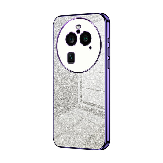 Gradient Glitter Powder Electroplated Phone Case, For OPPO Find X6 Pro, For OPPO Find X6, For OPPO Reno8 T 5G, For OPPO Reno7 Z 5G / F21 Pro 5G, For OPPO A58 5G / A58x 5G, For OPPO Reno9 / Reno9 Pro