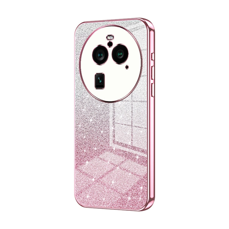 Gradient Glitter Powder Electroplated Phone Case, For OPPO Find X6 Pro, For OPPO Find X6, For OPPO Reno8 T 5G, For OPPO Reno7 Z 5G / F21 Pro 5G, For OPPO A58 5G / A58x 5G, For OPPO Reno9 / Reno9 Pro