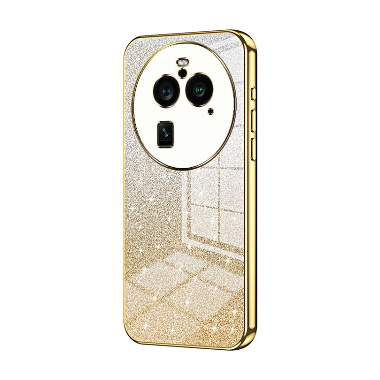 Gradient Glitter Powder Electroplated Phone Case, For OPPO Find X6 Pro, For OPPO Find X6, For OPPO Reno8 T 5G, For OPPO Reno7 Z 5G / F21 Pro 5G, For OPPO A58 5G / A58x 5G, For OPPO Reno9 / Reno9 Pro
