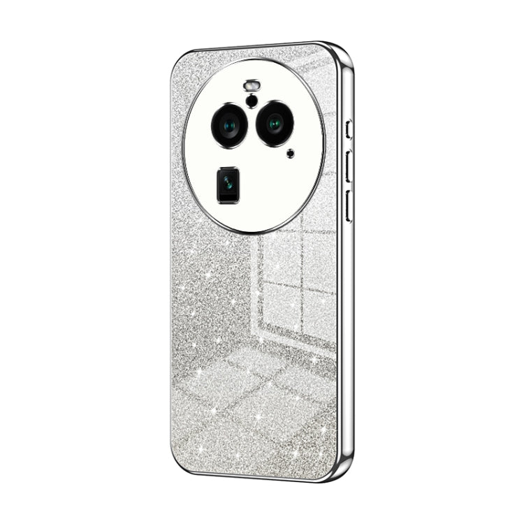Gradient Glitter Powder Electroplated Phone Case, For OPPO Find X6 Pro, For OPPO Find X6, For OPPO Reno8 T 5G, For OPPO Reno7 Z 5G / F21 Pro 5G, For OPPO A58 5G / A58x 5G, For OPPO Reno9 / Reno9 Pro
