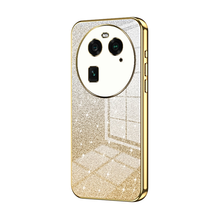 Gradient Glitter Powder Electroplated Phone Case, For OPPO Find X6 Pro, For OPPO Find X6, For OPPO Reno8 T 5G, For OPPO Reno7 Z 5G / F21 Pro 5G, For OPPO A58 5G / A58x 5G, For OPPO Reno9 / Reno9 Pro