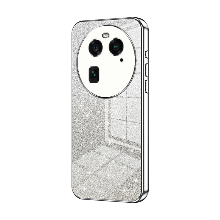 Gradient Glitter Powder Electroplated Phone Case, For OPPO Find X6 Pro, For OPPO Find X6, For OPPO Reno8 T 5G, For OPPO Reno7 Z 5G / F21 Pro 5G, For OPPO A58 5G / A58x 5G, For OPPO Reno9 / Reno9 Pro