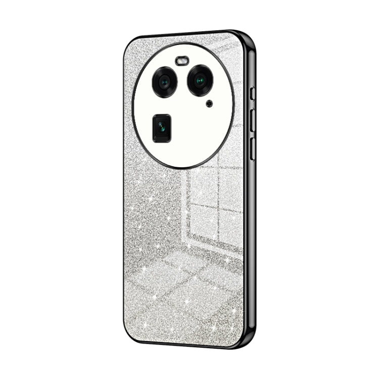Gradient Glitter Powder Electroplated Phone Case, For OPPO Find X6 Pro, For OPPO Find X6, For OPPO Reno8 T 5G, For OPPO Reno7 Z 5G / F21 Pro 5G, For OPPO A58 5G / A58x 5G, For OPPO Reno9 / Reno9 Pro