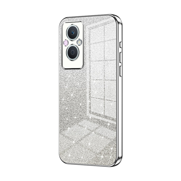 Gradient Glitter Powder Electroplated Phone Case, For OPPO Find X6 Pro, For OPPO Find X6, For OPPO Reno8 T 5G, For OPPO Reno7 Z 5G / F21 Pro 5G, For OPPO A58 5G / A58x 5G, For OPPO Reno9 / Reno9 Pro