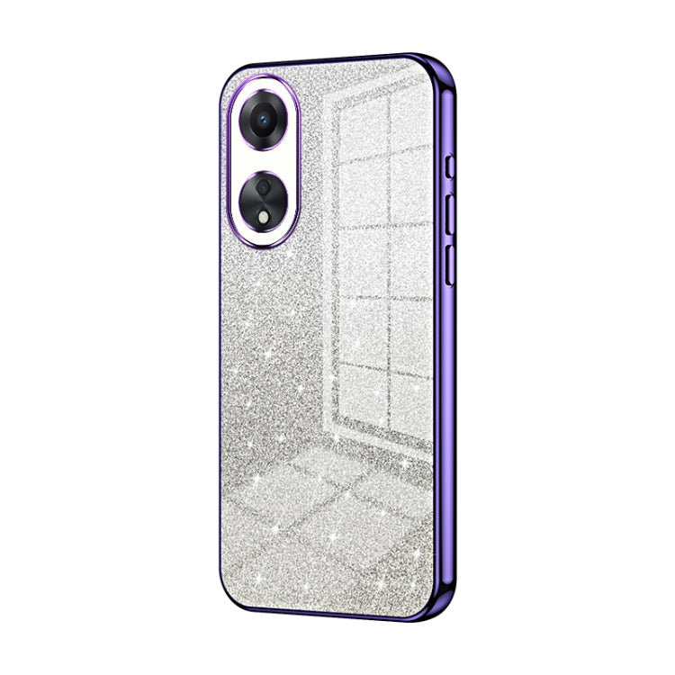 Gradient Glitter Powder Electroplated Phone Case, For OPPO Find X6 Pro, For OPPO Find X6, For OPPO Reno8 T 5G, For OPPO Reno7 Z 5G / F21 Pro 5G, For OPPO A58 5G / A58x 5G, For OPPO Reno9 / Reno9 Pro