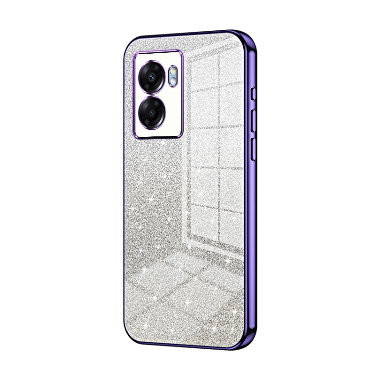 Gradient Glitter Powder Electroplated Phone Case, For OPPO Reno8, For OPPO Reno6 Pro+, For OPPO K10 Pro, For OPPO A57 5G, For OPPO Find X5 Pro, For OPPO Find X5