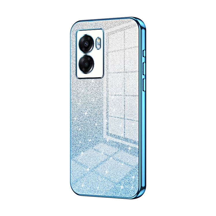 Gradient Glitter Powder Electroplated Phone Case, For OPPO Reno8, For OPPO Reno6 Pro+, For OPPO K10 Pro, For OPPO A57 5G, For OPPO Find X5 Pro, For OPPO Find X5