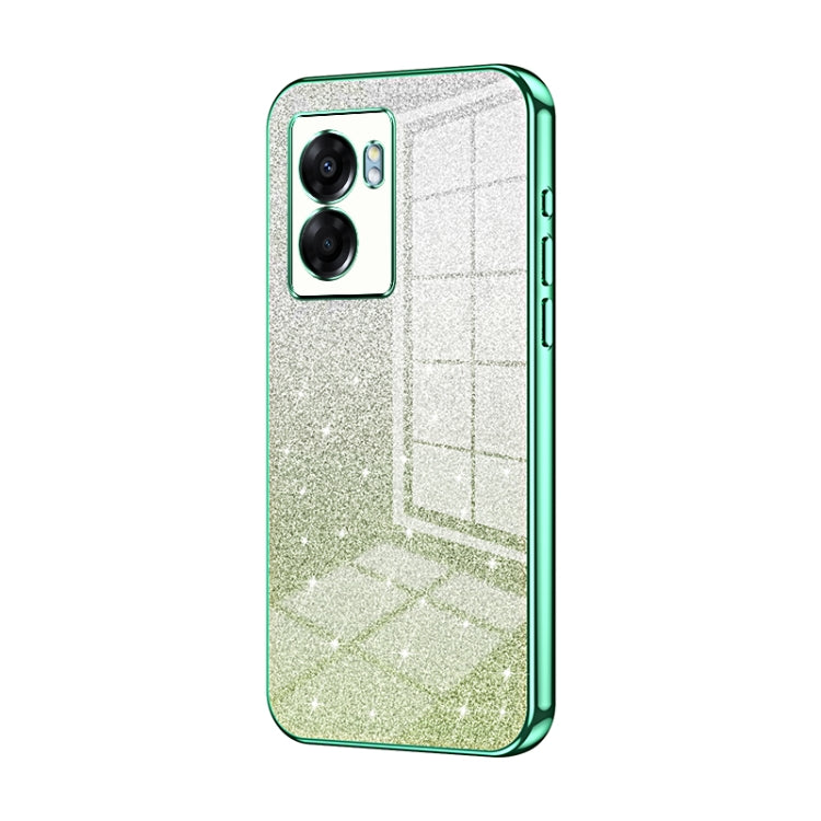 Gradient Glitter Powder Electroplated Phone Case, For OPPO Reno8, For OPPO Reno6 Pro+, For OPPO K10 Pro, For OPPO A57 5G, For OPPO Find X5 Pro, For OPPO Find X5