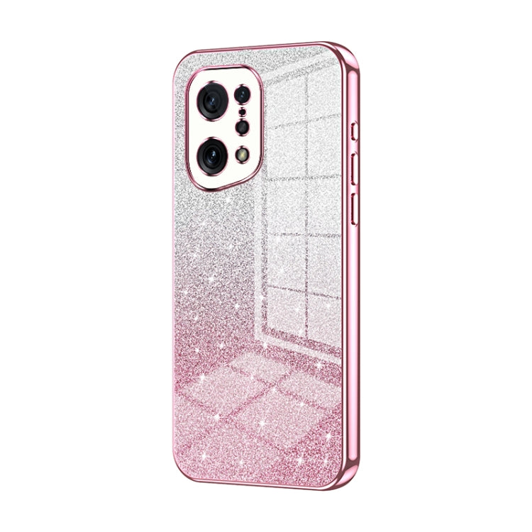 Gradient Glitter Powder Electroplated Phone Case, For OPPO Reno8, For OPPO Reno6 Pro+, For OPPO K10 Pro, For OPPO A57 5G, For OPPO Find X5 Pro, For OPPO Find X5