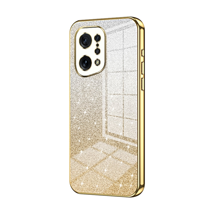 Gradient Glitter Powder Electroplated Phone Case, For OPPO Reno8, For OPPO Reno6 Pro+, For OPPO K10 Pro, For OPPO A57 5G, For OPPO Find X5 Pro, For OPPO Find X5