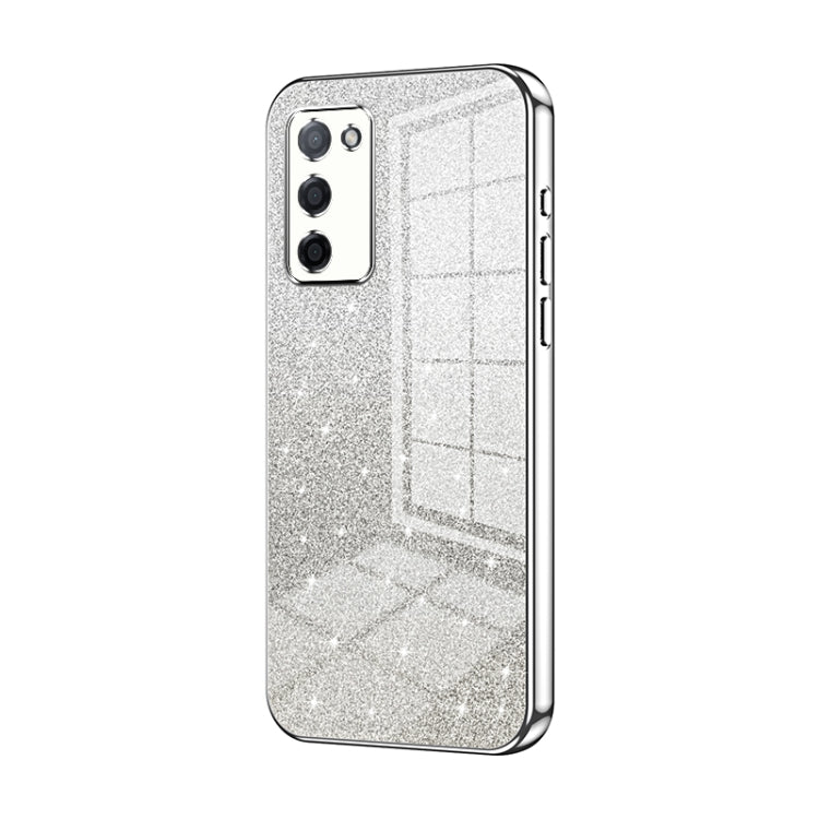 Gradient Glitter Powder Electroplated Phone Case, For OPPO A36 / A76 / A96 4G Global, For OPPO A55 5G / A56 / A53s 5G, For OPPO A53 2020 / A32 / A11s, For OPPO K9x, For OPPO Reno7 Pro, For OPPO Reno7 5G