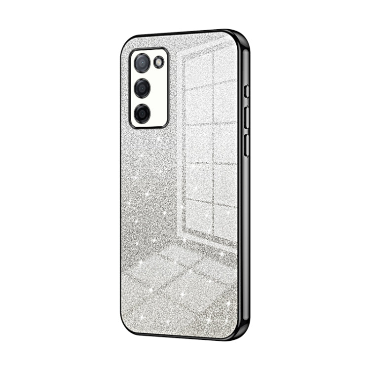 Gradient Glitter Powder Electroplated Phone Case, For OPPO A36 / A76 / A96 4G Global, For OPPO A55 5G / A56 / A53s 5G, For OPPO A53 2020 / A32 / A11s, For OPPO K9x, For OPPO Reno7 Pro, For OPPO Reno7 5G