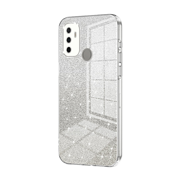 Gradient Glitter Powder Electroplated Phone Case, For OPPO A36 / A76 / A96 4G Global, For OPPO A55 5G / A56 / A53s 5G, For OPPO A53 2020 / A32 / A11s, For OPPO K9x, For OPPO Reno7 Pro, For OPPO Reno7 5G