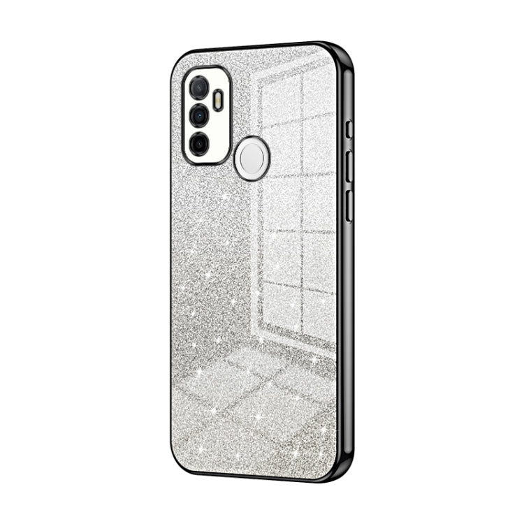 Gradient Glitter Powder Electroplated Phone Case, For OPPO A36 / A76 / A96 4G Global, For OPPO A55 5G / A56 / A53s 5G, For OPPO A53 2020 / A32 / A11s, For OPPO K9x, For OPPO Reno7 Pro, For OPPO Reno7 5G