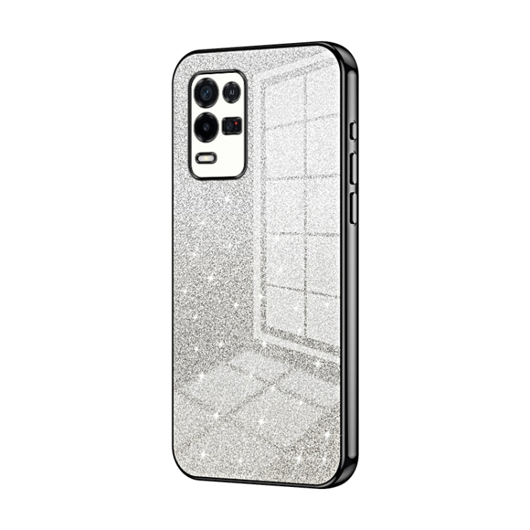 Gradient Glitter Powder Electroplated Phone Case, For OPPO A36 / A76 / A96 4G Global, For OPPO A55 5G / A56 / A53s 5G, For OPPO A53 2020 / A32 / A11s, For OPPO K9x, For OPPO Reno7 Pro, For OPPO Reno7 5G