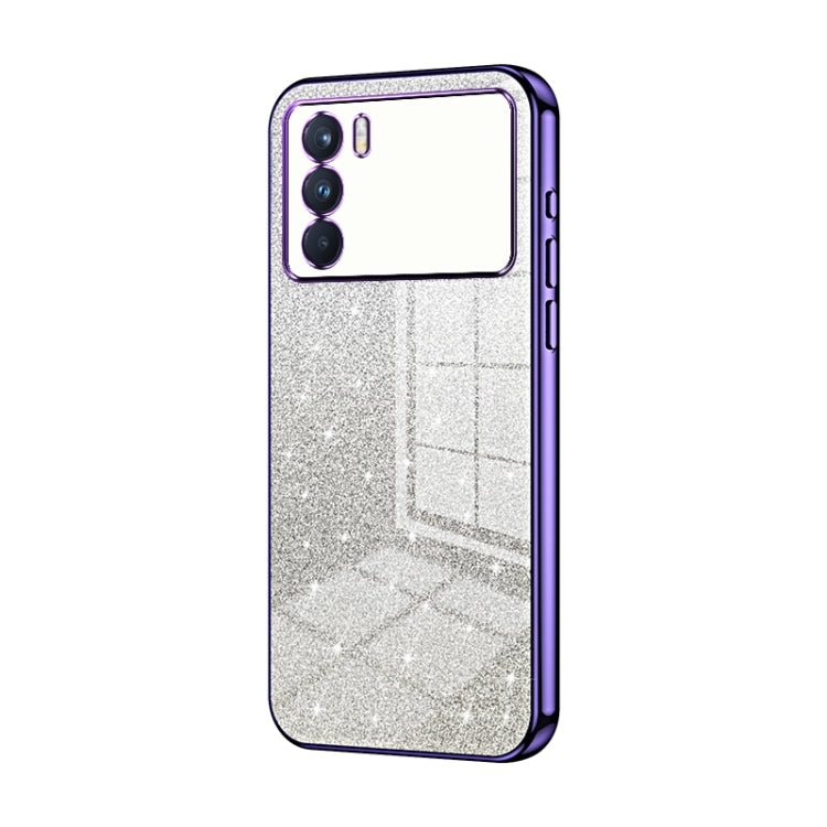 Gradient Glitter Powder Electroplated Phone Case, For OPPO Reno7 SE, For OPPO K9 Pro, For OPPO A93s 5G, For OPPO Reno6 Indian / Malay, For OPPO Reno6 Pro Indian, For OPPO K9