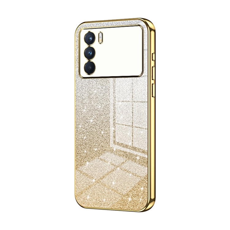 Gradient Glitter Powder Electroplated Phone Case, For OPPO Reno7 SE, For OPPO K9 Pro, For OPPO A93s 5G, For OPPO Reno6 Indian / Malay, For OPPO Reno6 Pro Indian, For OPPO K9