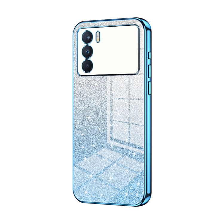 Gradient Glitter Powder Electroplated Phone Case, For OPPO Reno7 SE, For OPPO K9 Pro, For OPPO A93s 5G, For OPPO Reno6 Indian / Malay, For OPPO Reno6 Pro Indian, For OPPO K9