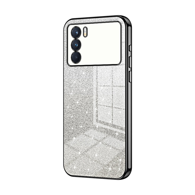 Gradient Glitter Powder Electroplated Phone Case, For OPPO Reno7 SE, For OPPO K9 Pro, For OPPO A93s 5G, For OPPO Reno6 Indian / Malay, For OPPO Reno6 Pro Indian, For OPPO K9