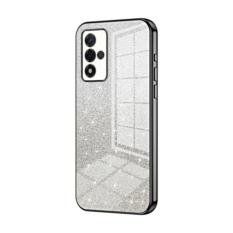Gradient Glitter Powder Electroplated Phone Case, For OPPO Reno7 SE, For OPPO K9 Pro, For OPPO A93s 5G, For OPPO Reno6 Indian / Malay, For OPPO Reno6 Pro Indian, For OPPO K9