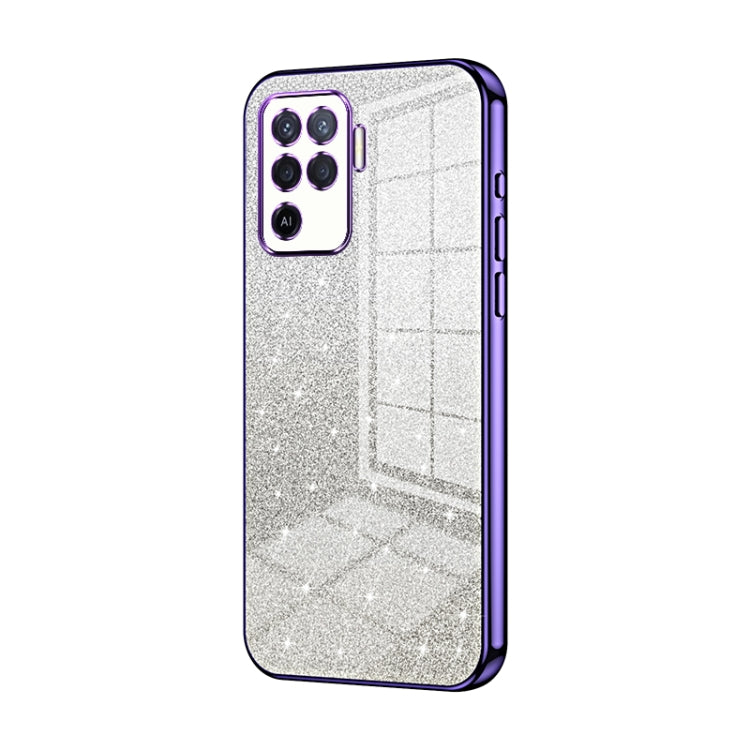 Gradient Glitter Powder Electroplated Phone Case, For OPPO A94 4G, For OPPO Find X3 / Find X3 Pro, For OPPO Reno5 4G/5G / Reno5 K, For OPPO Reno5 Pro+, For OPPO Reno5 Pro, For OPPO K7x / Realme V5 5G