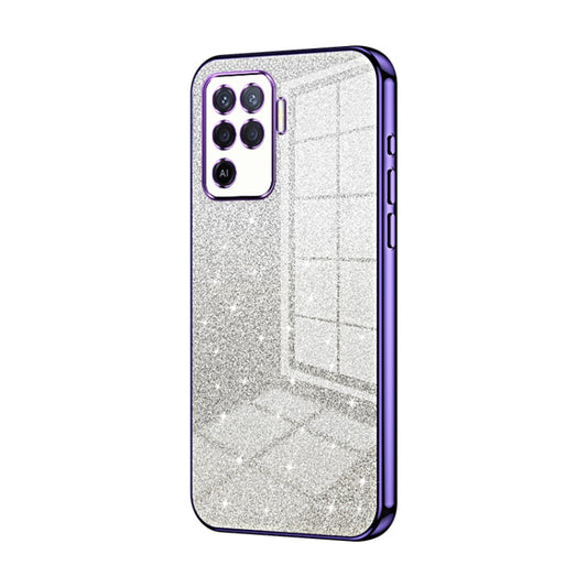 Gradient Glitter Powder Electroplated Phone Case, For OPPO A94 4G, For OPPO Find X3 / Find X3 Pro, For OPPO Reno5 4G/5G / Reno5 K, For OPPO Reno5 Pro+, For OPPO Reno5 Pro, For OPPO K7x / Realme V5 5G