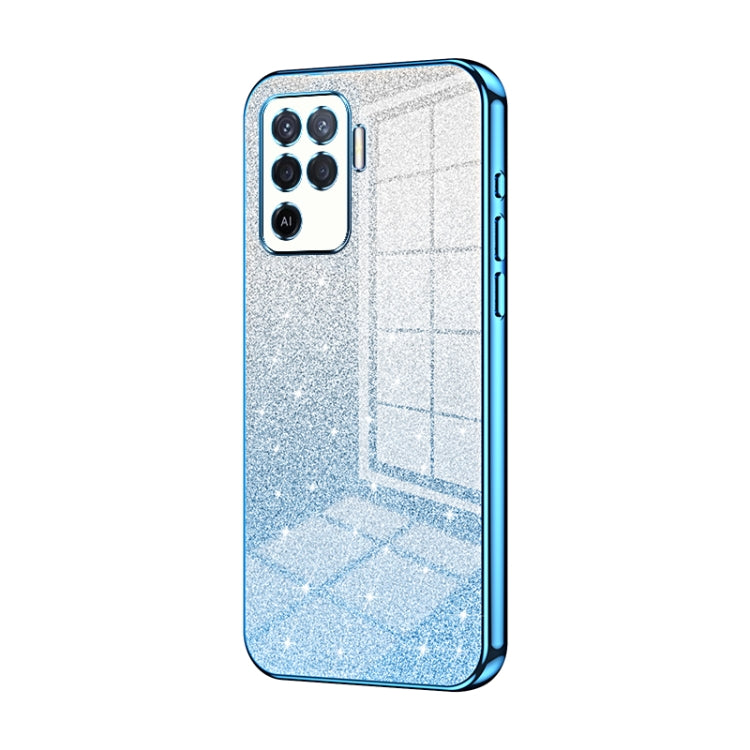 Gradient Glitter Powder Electroplated Phone Case, For OPPO A94 4G, For OPPO Find X3 / Find X3 Pro, For OPPO Reno5 4G/5G / Reno5 K, For OPPO Reno5 Pro+, For OPPO Reno5 Pro, For OPPO K7x / Realme V5 5G