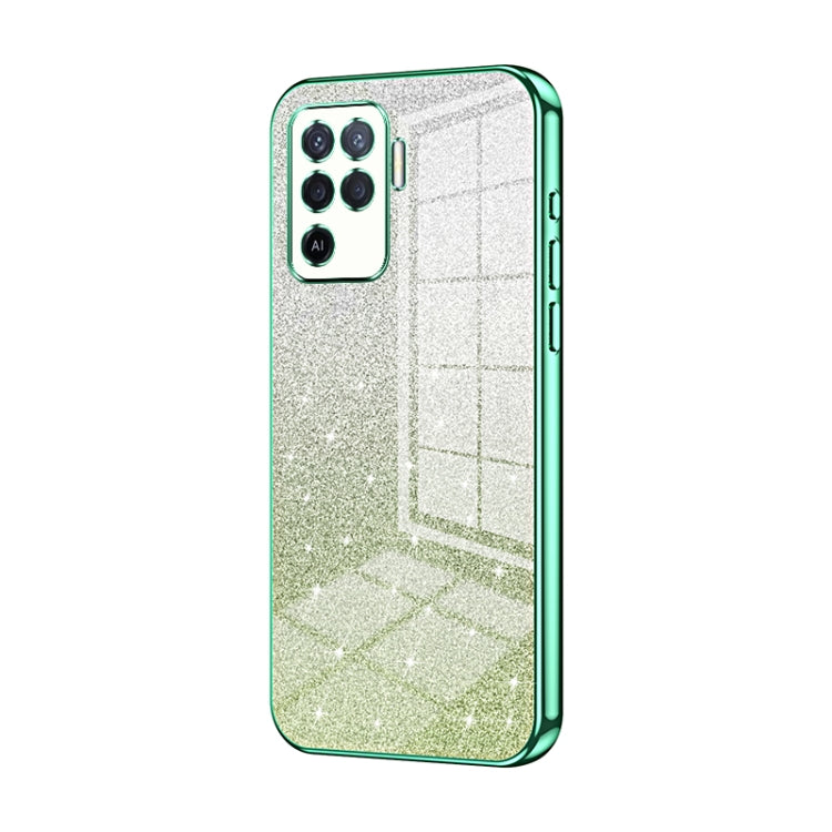 Gradient Glitter Powder Electroplated Phone Case, For OPPO A94 4G, For OPPO Find X3 / Find X3 Pro, For OPPO Reno5 4G/5G / Reno5 K, For OPPO Reno5 Pro+, For OPPO Reno5 Pro, For OPPO K7x / Realme V5 5G