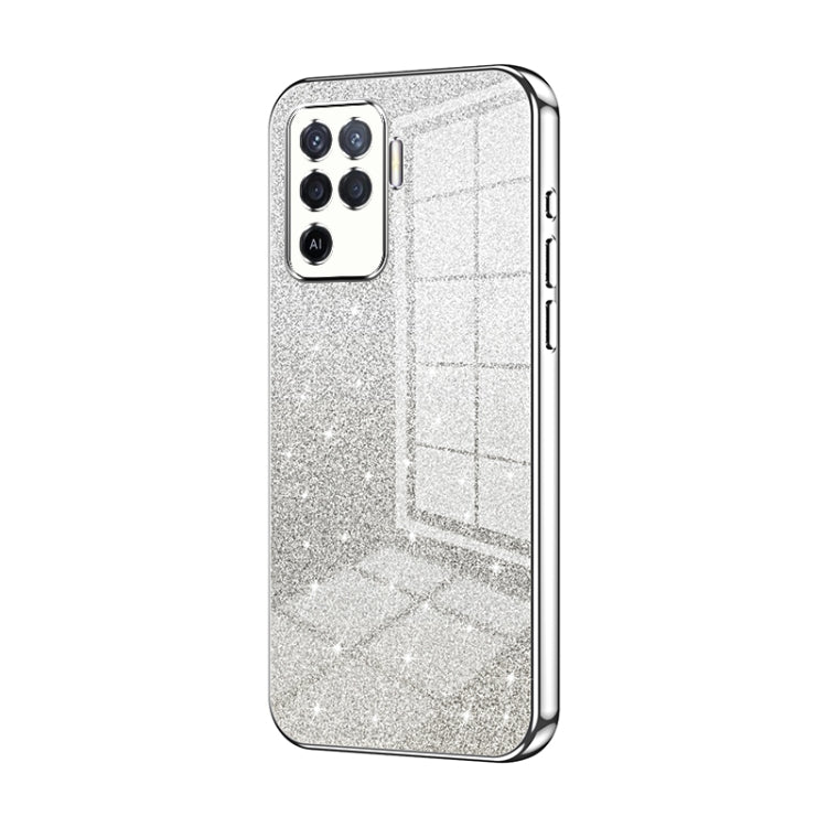 Gradient Glitter Powder Electroplated Phone Case, For OPPO A94 4G, For OPPO Find X3 / Find X3 Pro, For OPPO Reno5 4G/5G / Reno5 K, For OPPO Reno5 Pro+, For OPPO Reno5 Pro, For OPPO K7x / Realme V5 5G