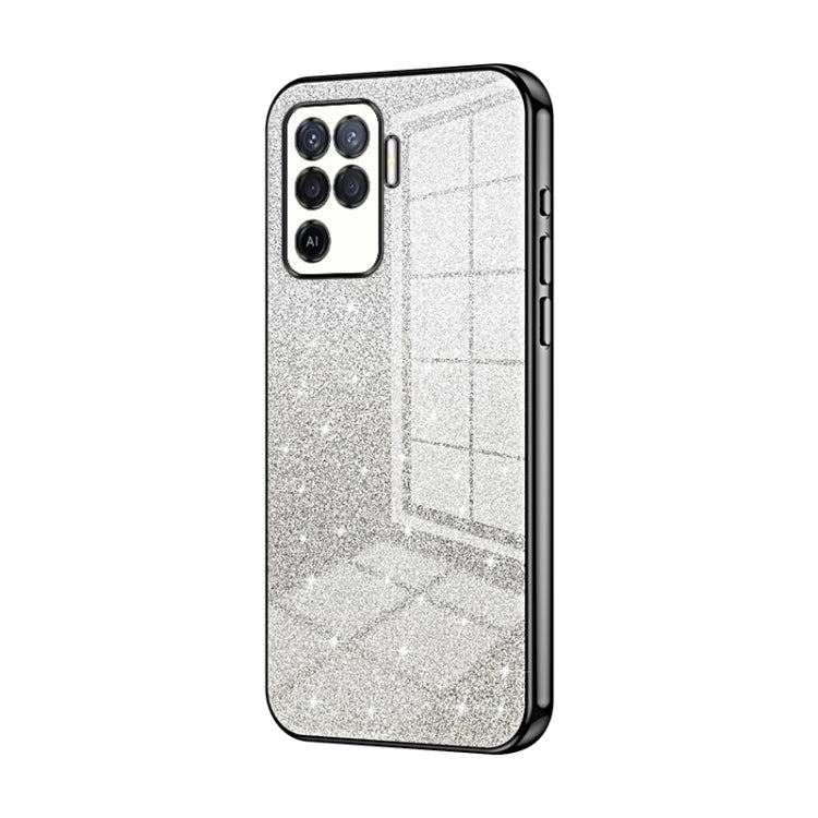 Gradient Glitter Powder Electroplated Phone Case, For OPPO A94 4G, For OPPO Find X3 / Find X3 Pro, For OPPO Reno5 4G/5G / Reno5 K, For OPPO Reno5 Pro+, For OPPO Reno5 Pro, For OPPO K7x / Realme V5 5G