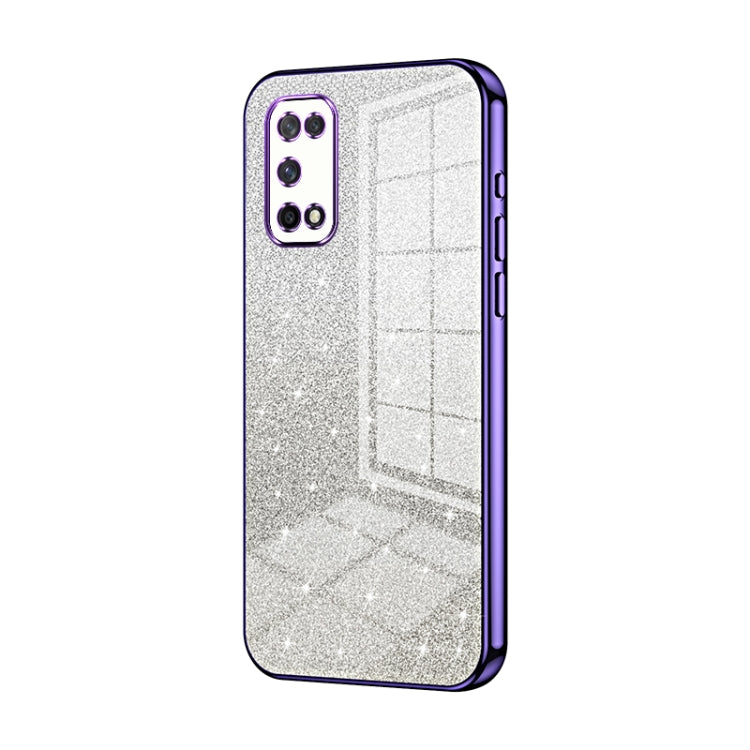 Gradient Glitter Powder Electroplated Phone Case, For OPPO A94 4G, For OPPO Find X3 / Find X3 Pro, For OPPO Reno5 4G/5G / Reno5 K, For OPPO Reno5 Pro+, For OPPO Reno5 Pro, For OPPO K7x / Realme V5 5G