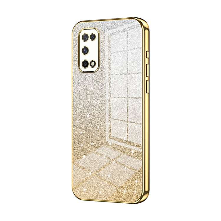 Gradient Glitter Powder Electroplated Phone Case, For OPPO A94 4G, For OPPO Find X3 / Find X3 Pro, For OPPO Reno5 4G/5G / Reno5 K, For OPPO Reno5 Pro+, For OPPO Reno5 Pro, For OPPO K7x / Realme V5 5G